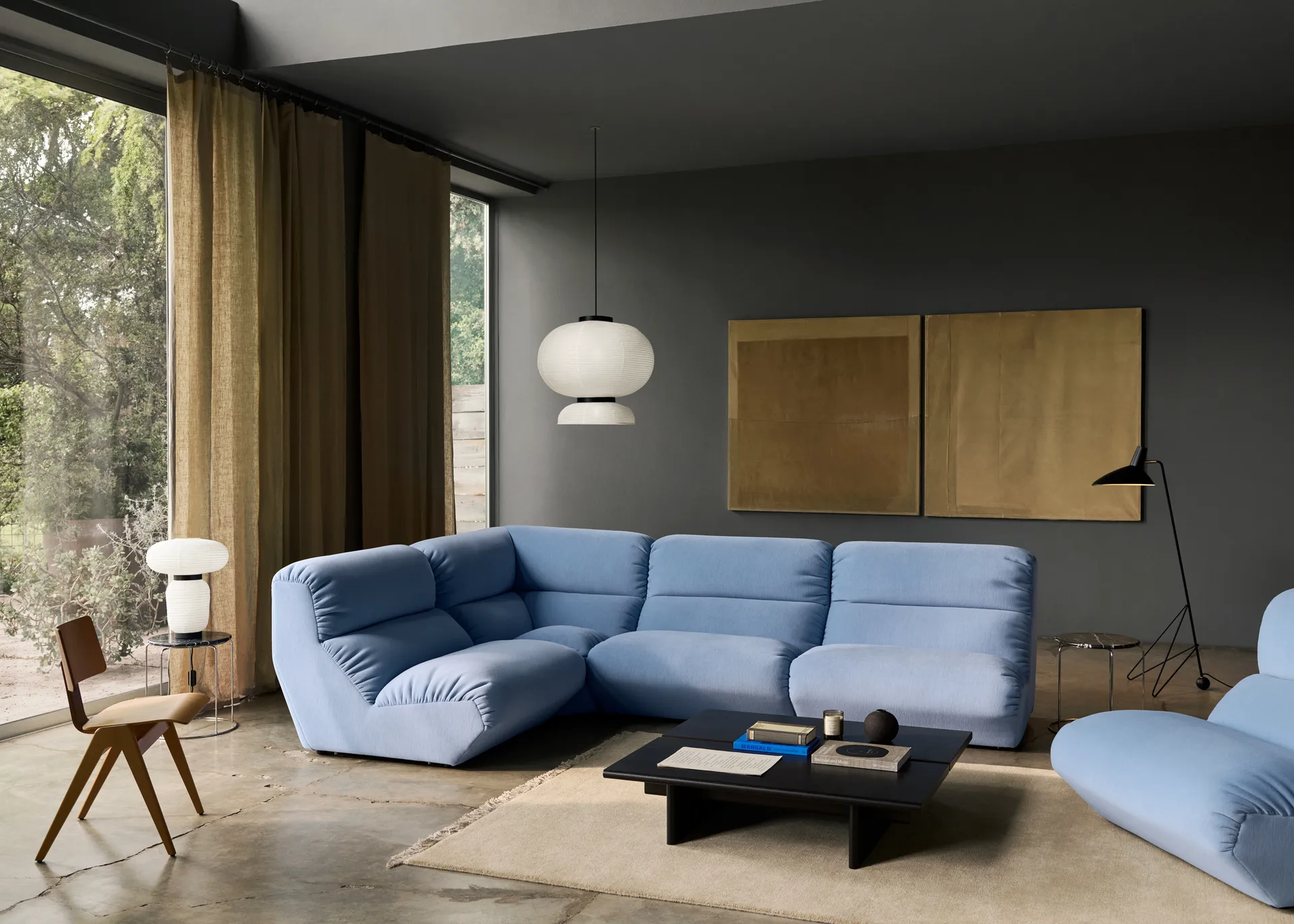 Hi Lo modular sofa configuration G Gentle 0733,  &Tradition