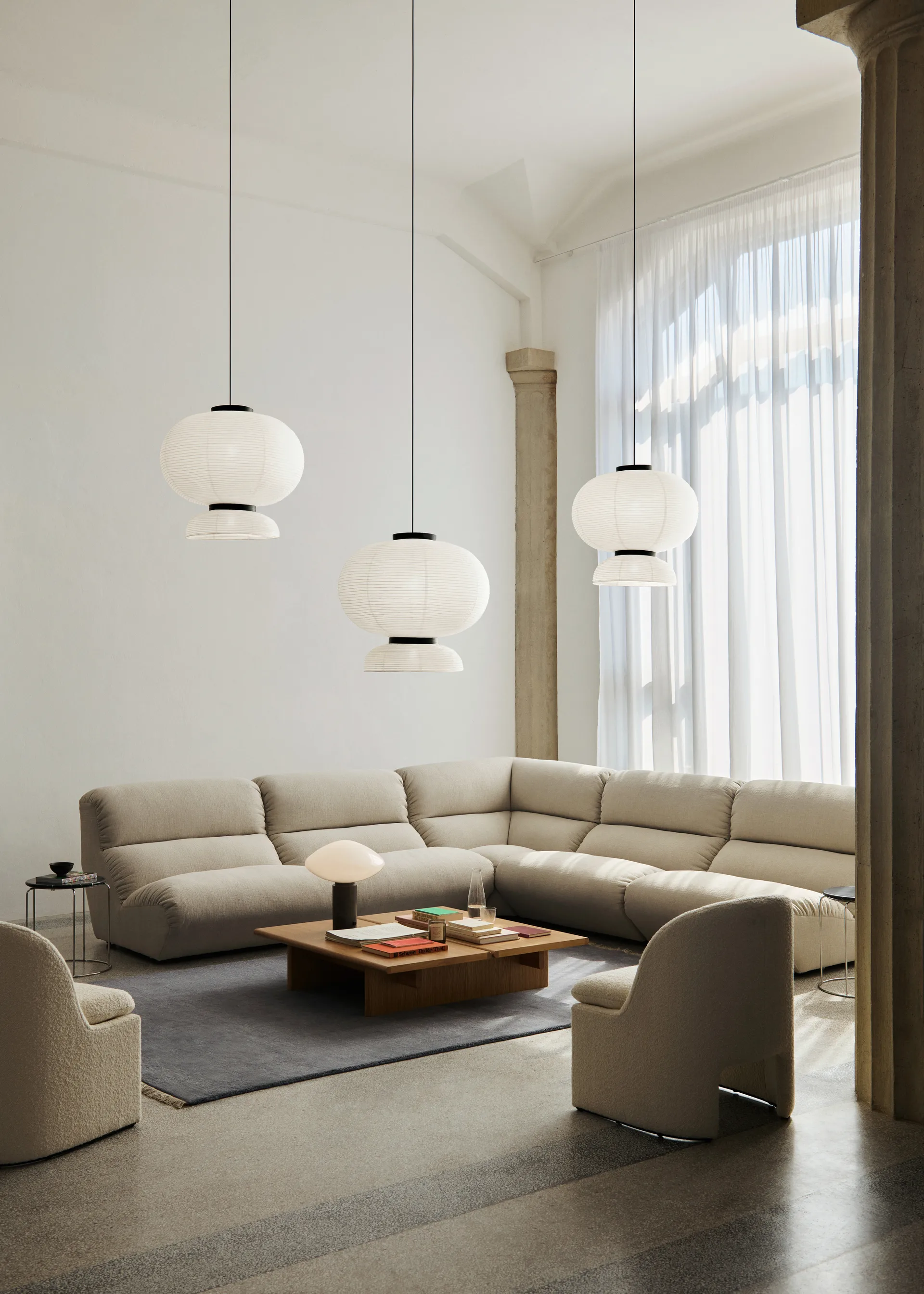 Hi Lo modular sofa configuration G Grain 61229,  &Tradition