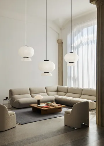 Hi Lo modular sofa configuration G Grain 61229 - &Tradition