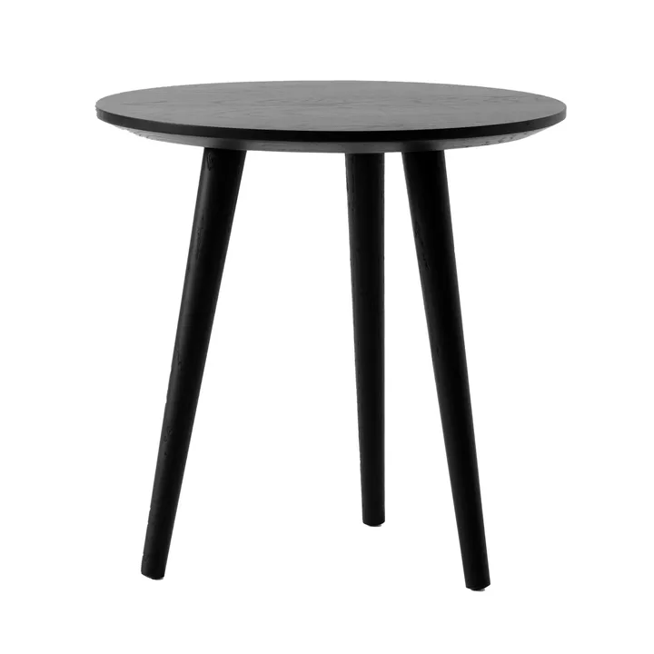 In Between coffee table SK13 Ø48 cm - Black lacquered oak - &Tradition
