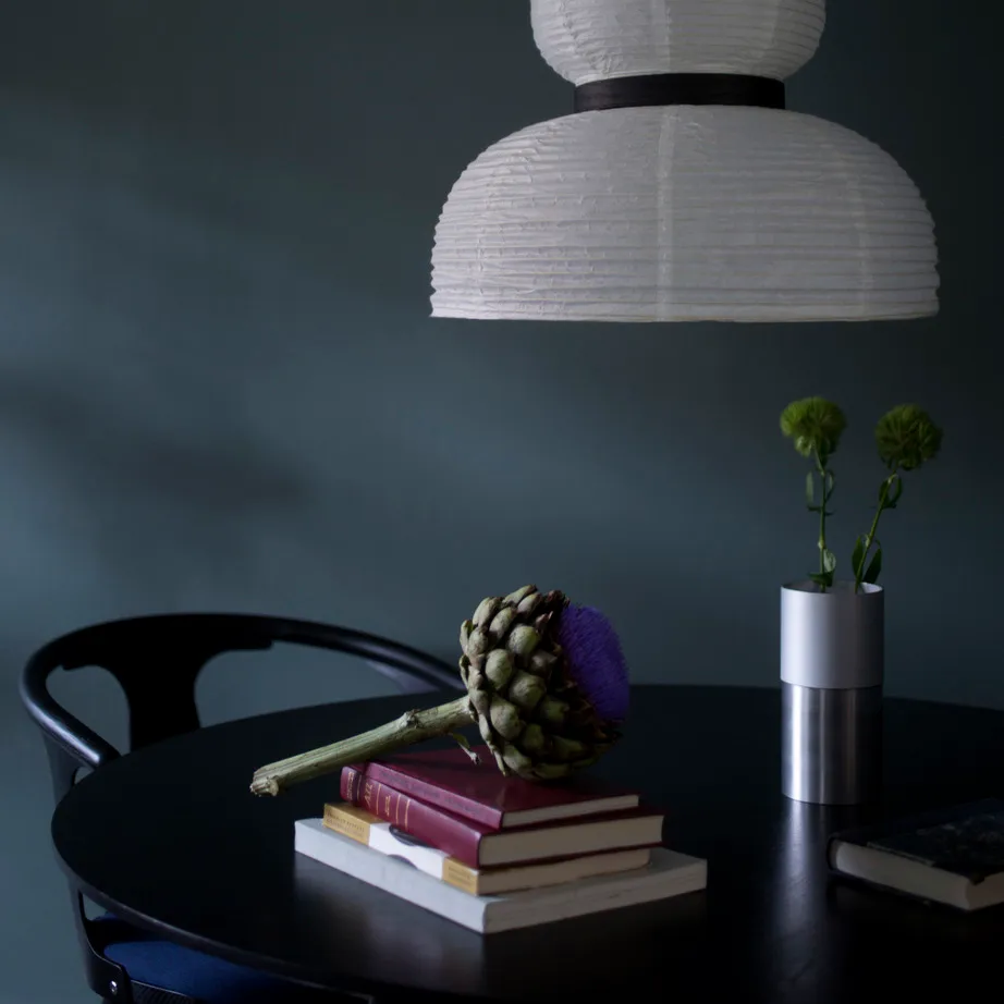 In Between table SK4, Black lacquered oak &Tradition
