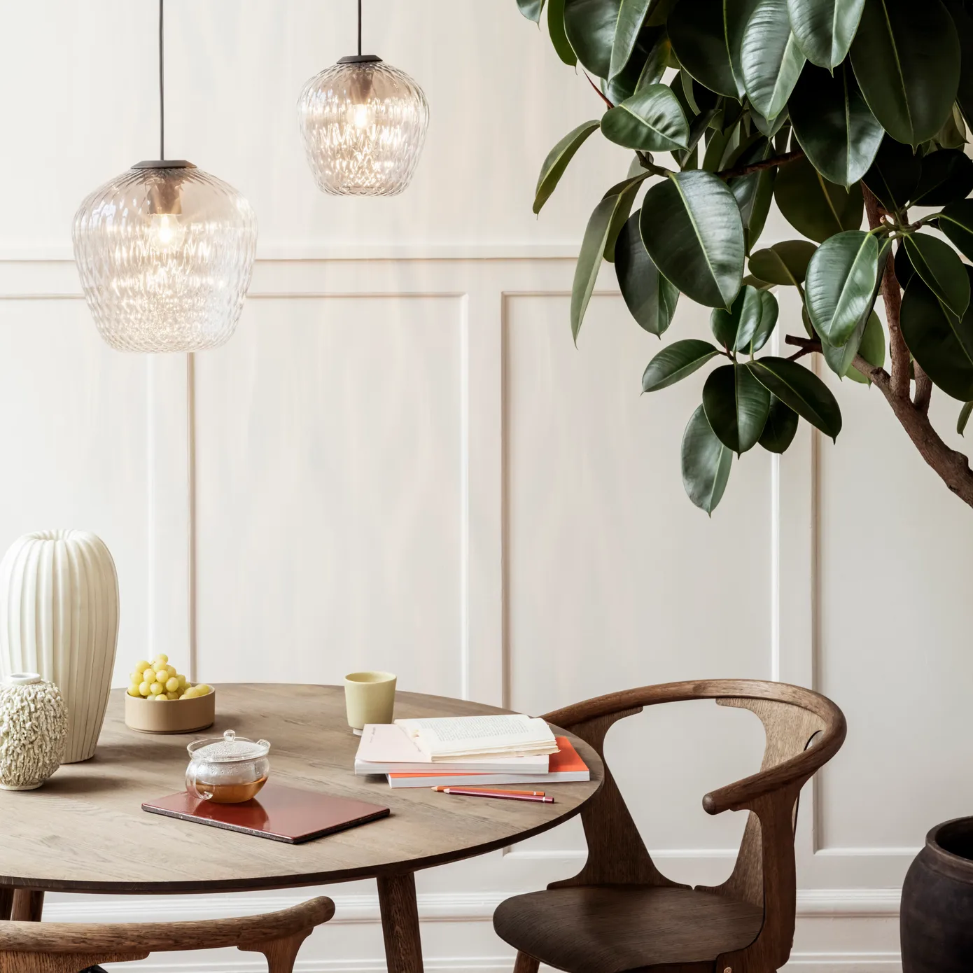 In Between table SK4, Smoked oiled oak &Tradition