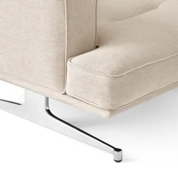 Inland AV21 armchair - Clay 0011-polished aluminium - &Tradition