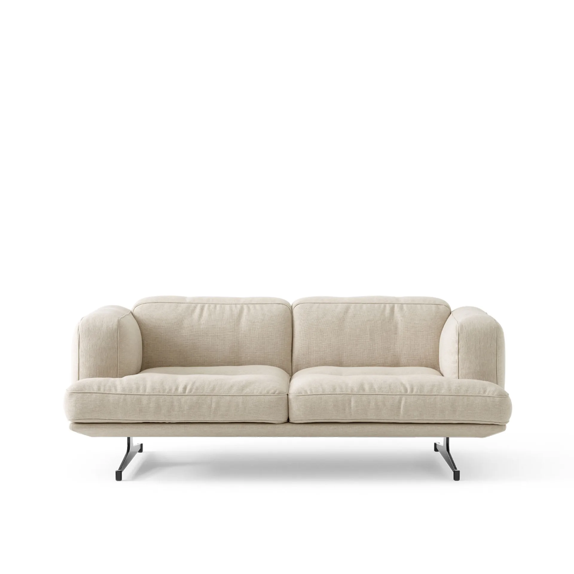 Inland AV22 sofa 2-seater, Clay 0011-warm black &Tradition
