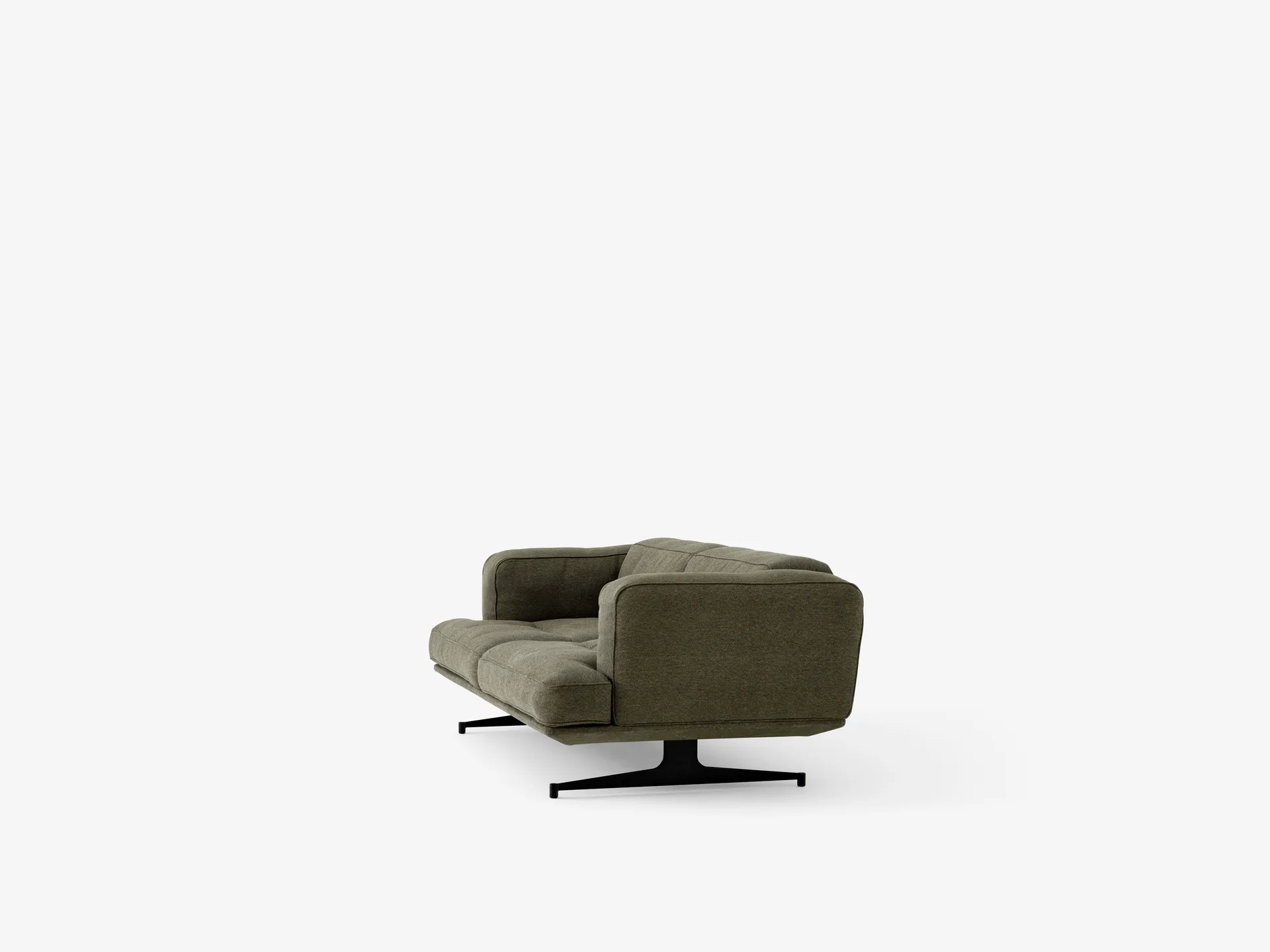 Inland AV22 sofa 2-seater, Clay 0014-warm black &Tradition
