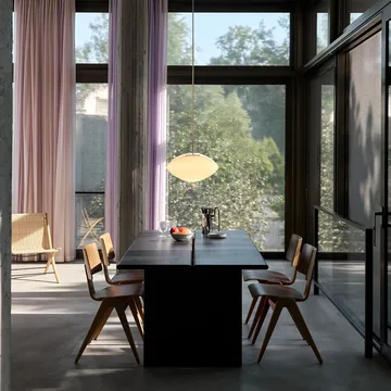 Ita OS1 dining table 95x200 cm - Dark stained oak - &Tradition