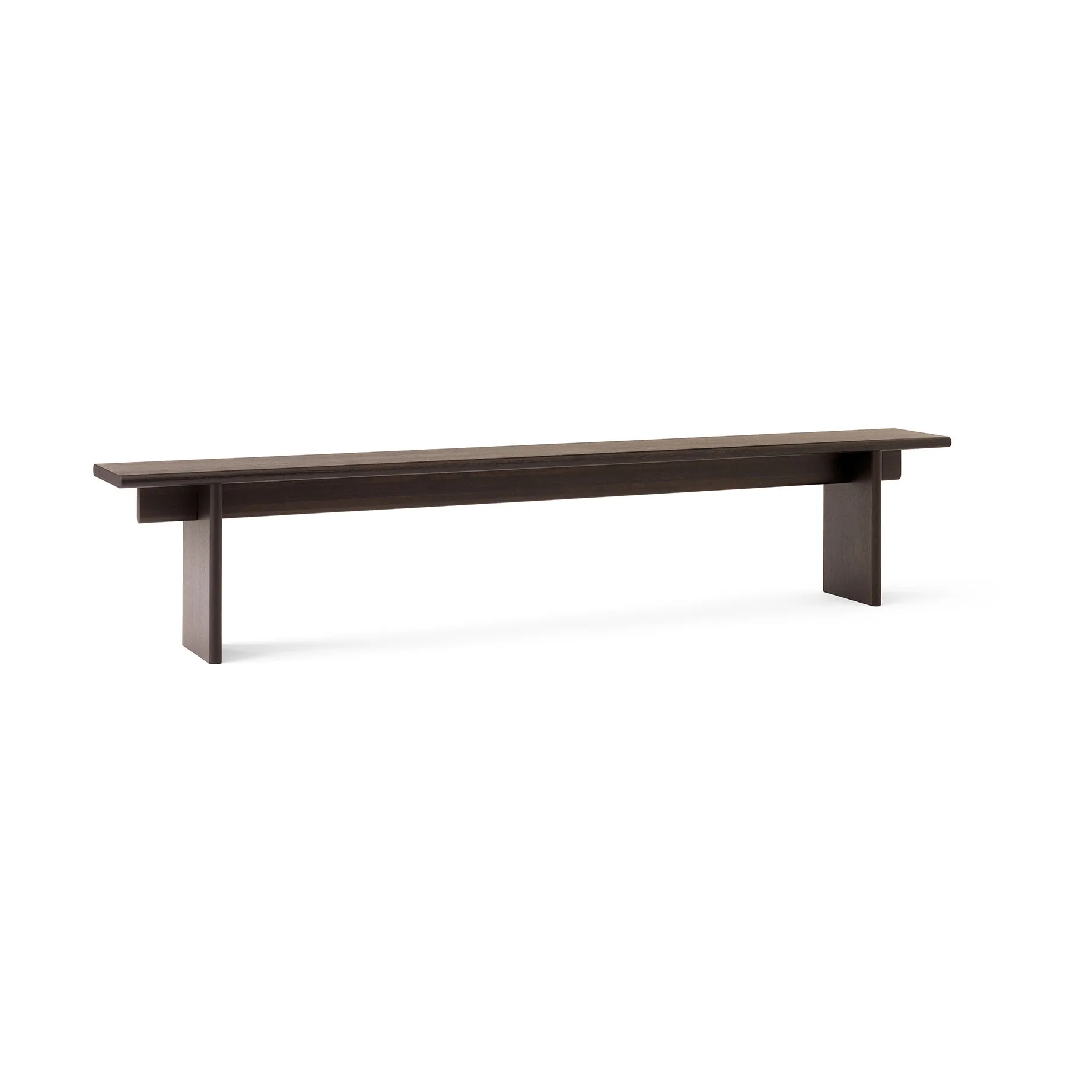 Ita OS6 bench 230 cm, Dark stained oak &Tradition