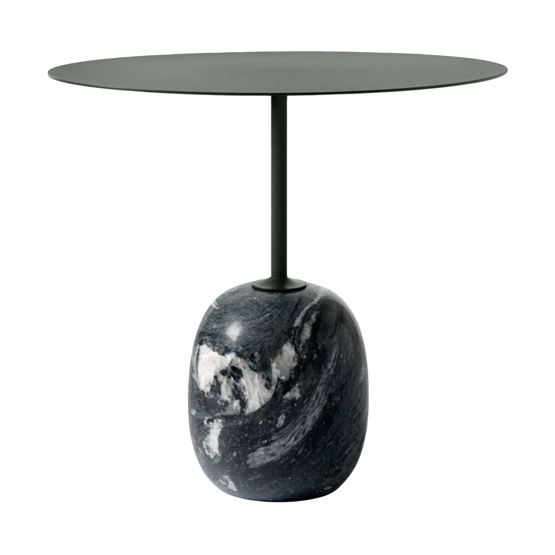 Lato LN9 side table, Deep green-verde grigio, 40x50x45 cm &Tradition