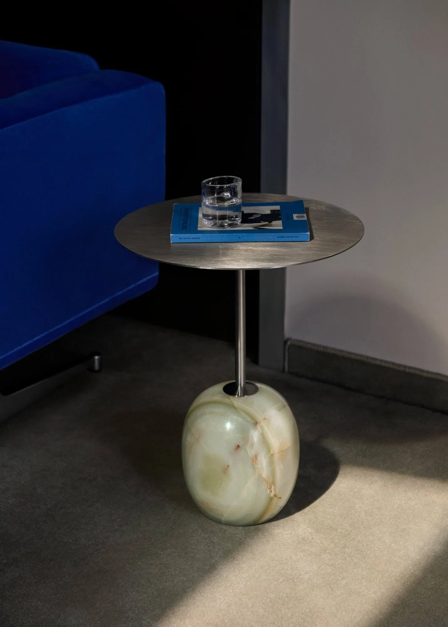 Lato side table LN8, Deep green-verde grigio, Ø40x50 cm &Tradition