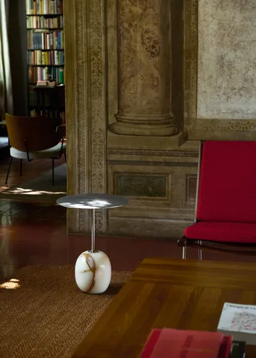 Lato side table LN8 - Deep green-verde grigio, Ø40x50 cm - &Tradition