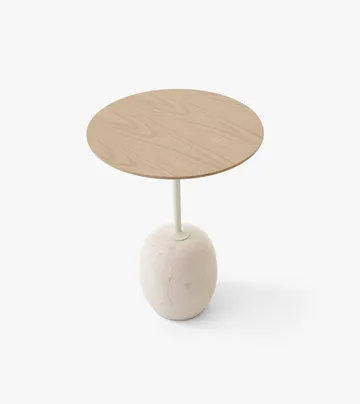 Lato side table LN8 - Lacquered oak-Crema diva marble - &Tradition