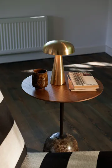Lato side table LN8 - Lacquered walnut-Emperador marble - &Tradition