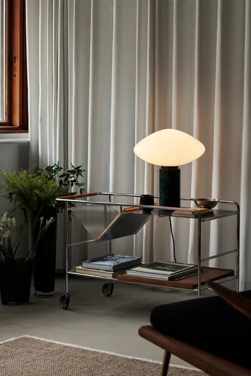 Mist AP17 table lamp Ø37 cm - Matt White & Guatemala Verde - &Tradition
