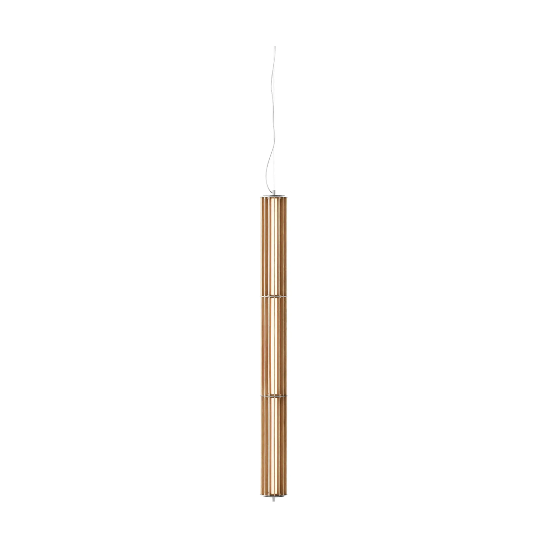 Numbra TY1 pendant lamp, Lacquered oak-tumbled aluminium &Tradition