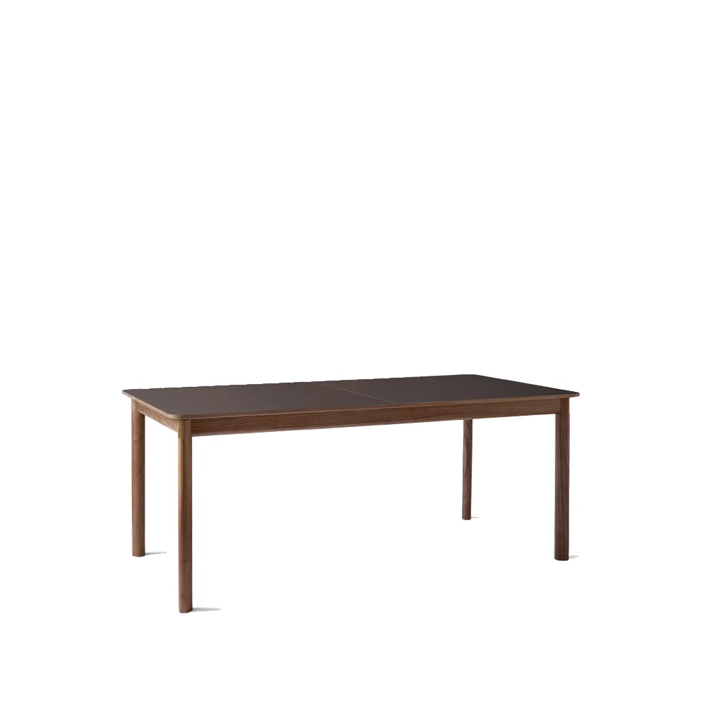 Patch HW1 dining table, Cacao orinoco. oiled walnut stand &Tradition