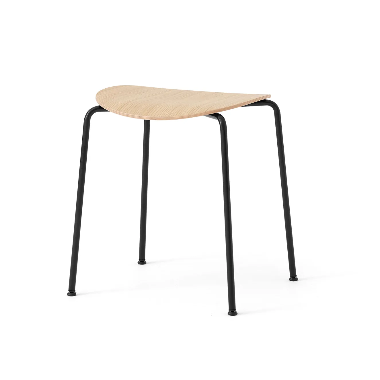 Pavilion AV36 stool, Black-lacquered oak &Tradition