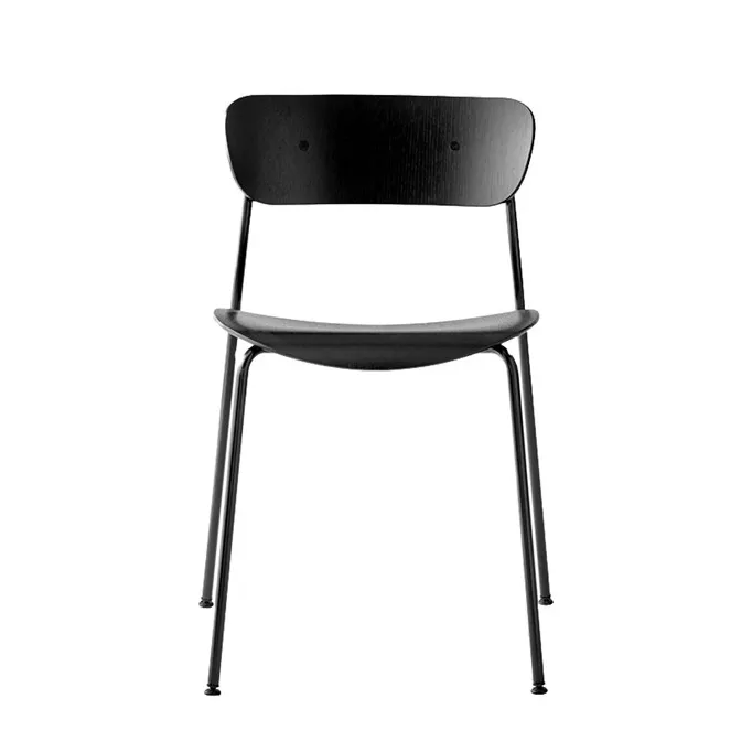Pavilion chair AV1, Black-painted oak &Tradition