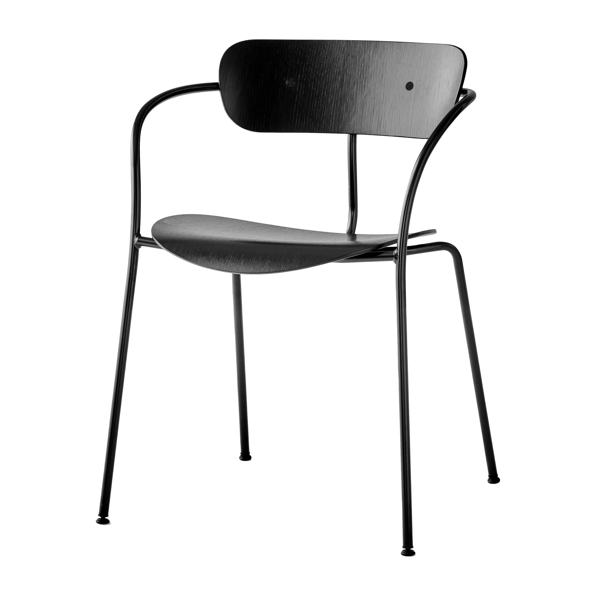 Pavilion chair AV2, Black lacquered oak &Tradition