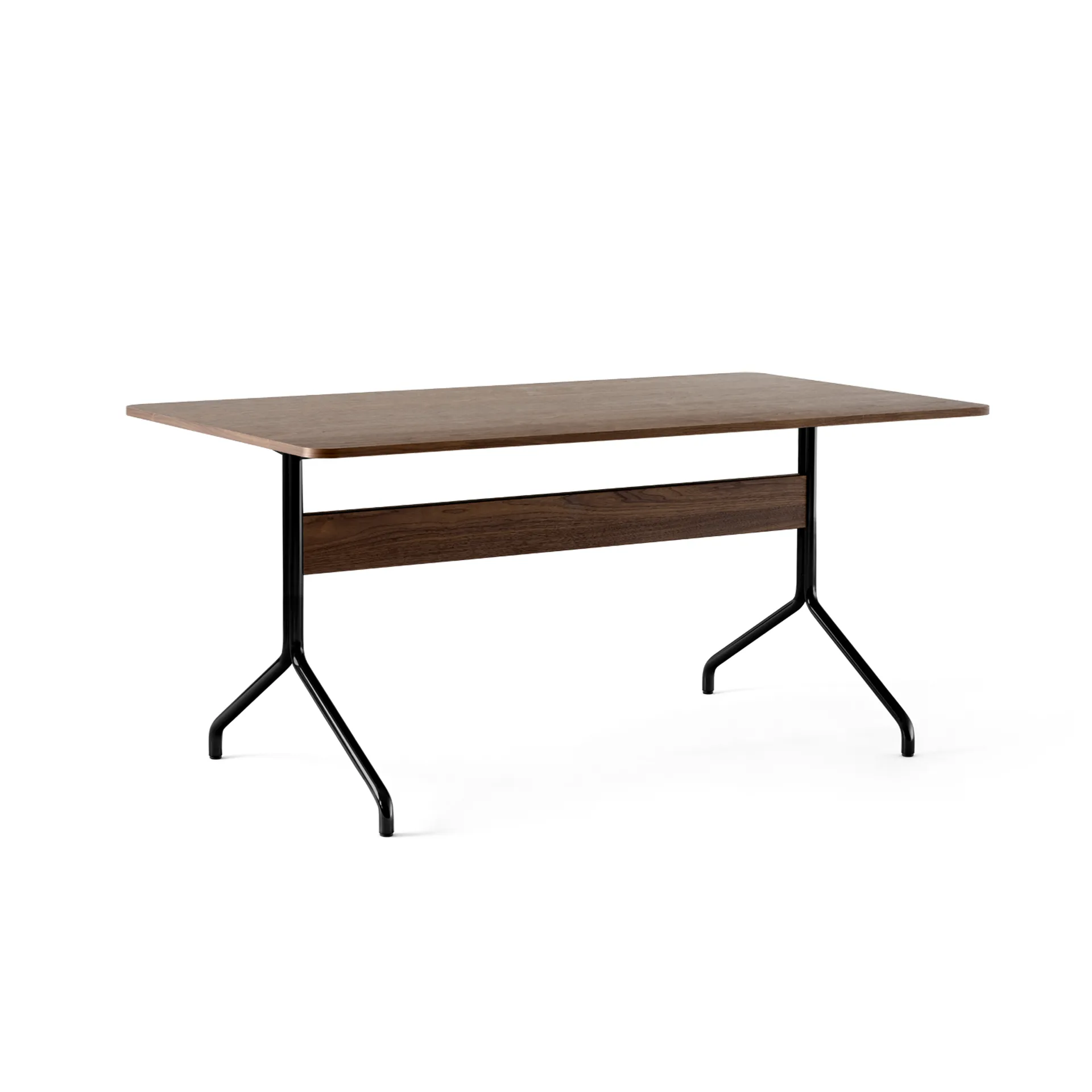 Pavilion dining table AV18 160x90 cm, Walnut-black frame &Tradition