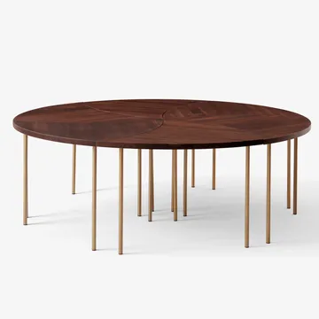 Pinwheel side table HM7 - Walnut - &Tradition