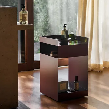 Rotate SC73 serving trolley - Dark plum - &Tradition