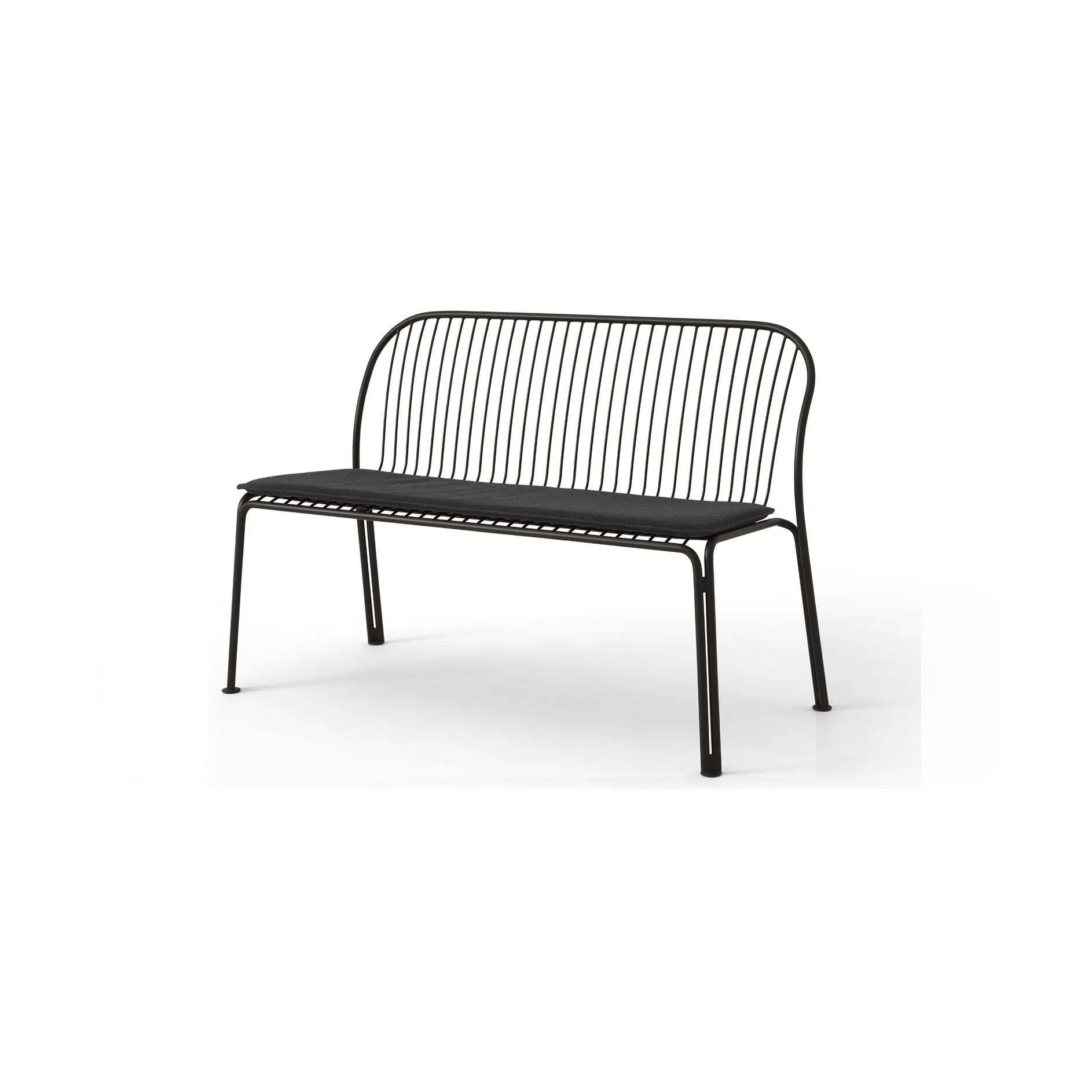 Thorvald SC111 bench, Warm black, 129 cm &Tradition