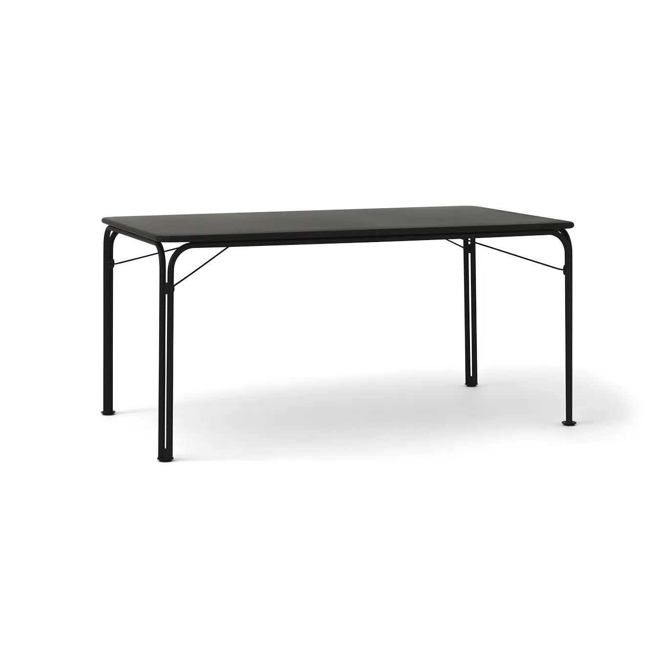 Thorvald SC113 dining table, Warm black, 160 cm &Tradition