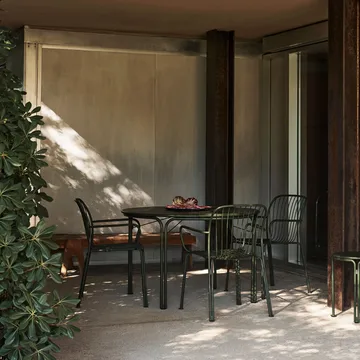 Thorvald SC98 dining table Ø115 cm - Bronze green - &Tradition