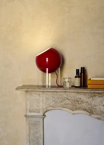 Topan VP13 table lamp 31,5 cm - Clear-vermilion red - &Tradition