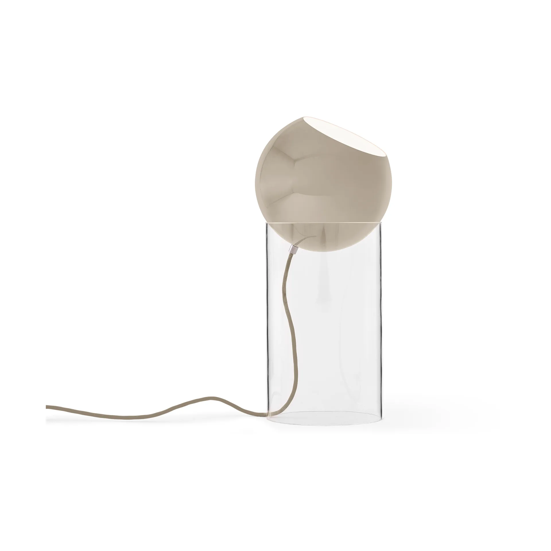 Topan VP14 floor lamp 46,5 cm, Clear-grey beige &Tradition