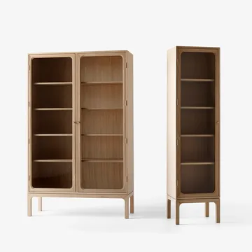 Trace SC88 display cabinet 120x192x40 cm - Natural oak - &Tradition