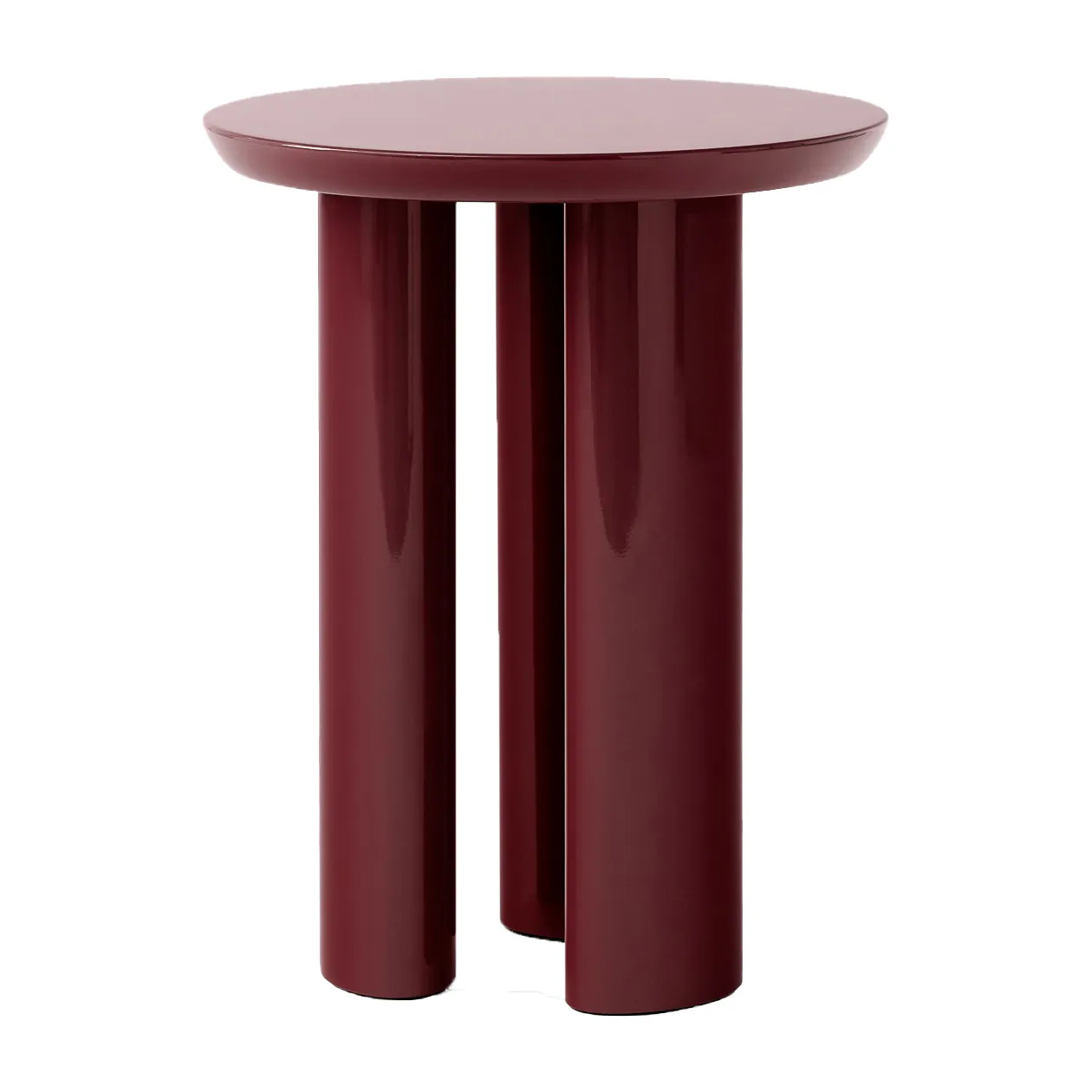 Tung JA3 side table, burgundy red &Tradition