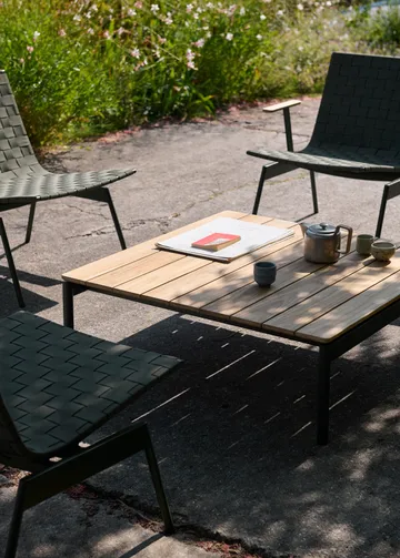 Ville Outdoor AV50 coffee table - Bronze green-teak - &Tradition