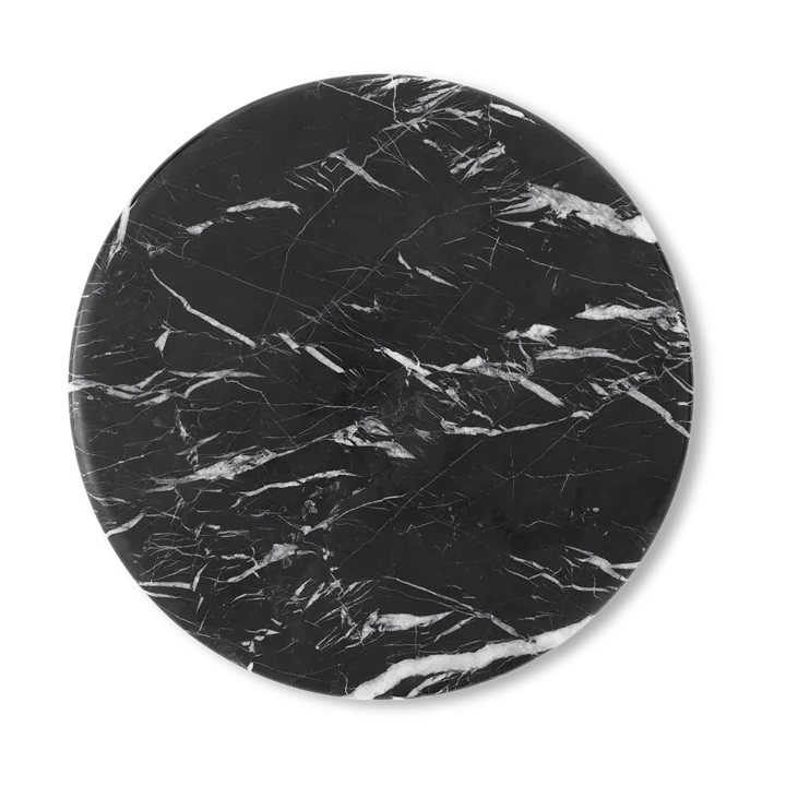 Wire Stool VP11 tabletop Ø38 cm - Marble Nero Marquina - &Tradition