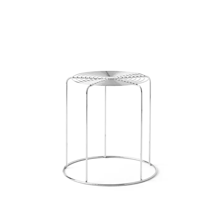 Wire VP11 stool - Stainless steel - &Tradition