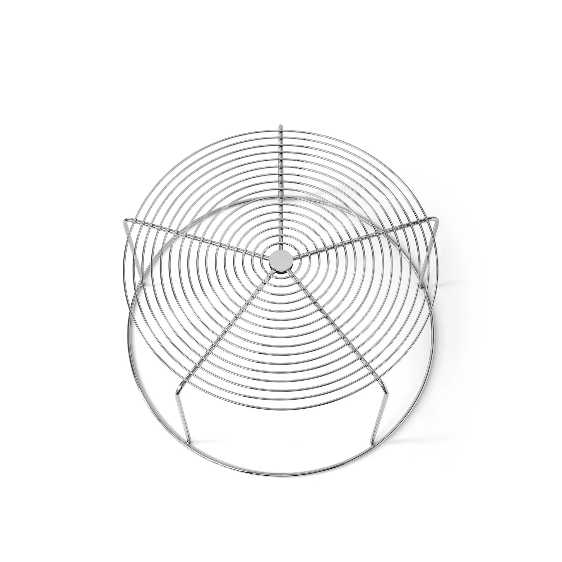 Wire VP17 coffee table, Stainless steel, Ø74x36 cm &Tradition