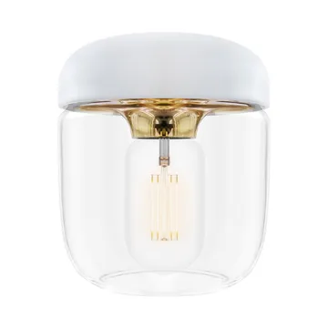 Acorn lamp shade white - polished brass - Umage