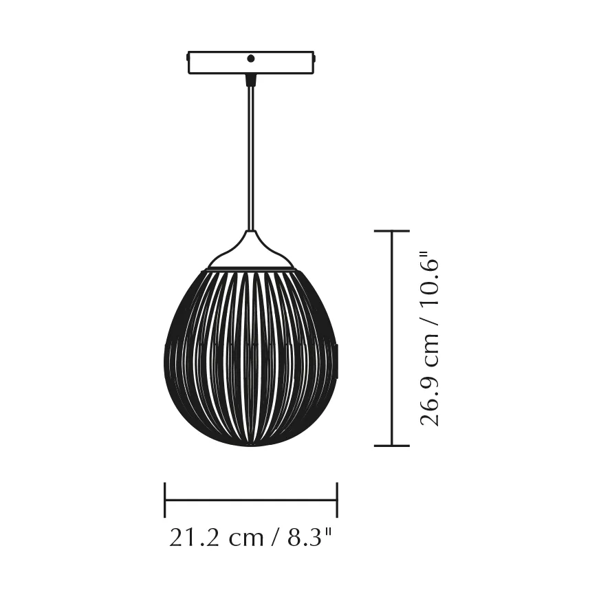 Around The World pendant mini, White Umage