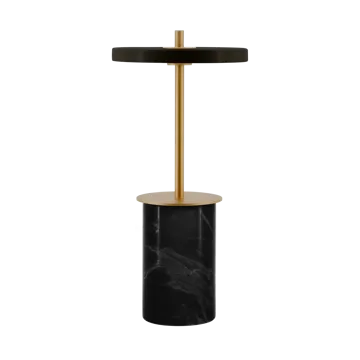 Asteria Move Mini table lamp Ø12x25,5 cm - Black marble - Umage