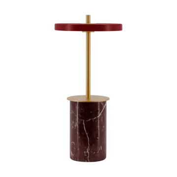 Asteria Move Mini table lamp Ø12x25,5 cm - Red marble - Umage