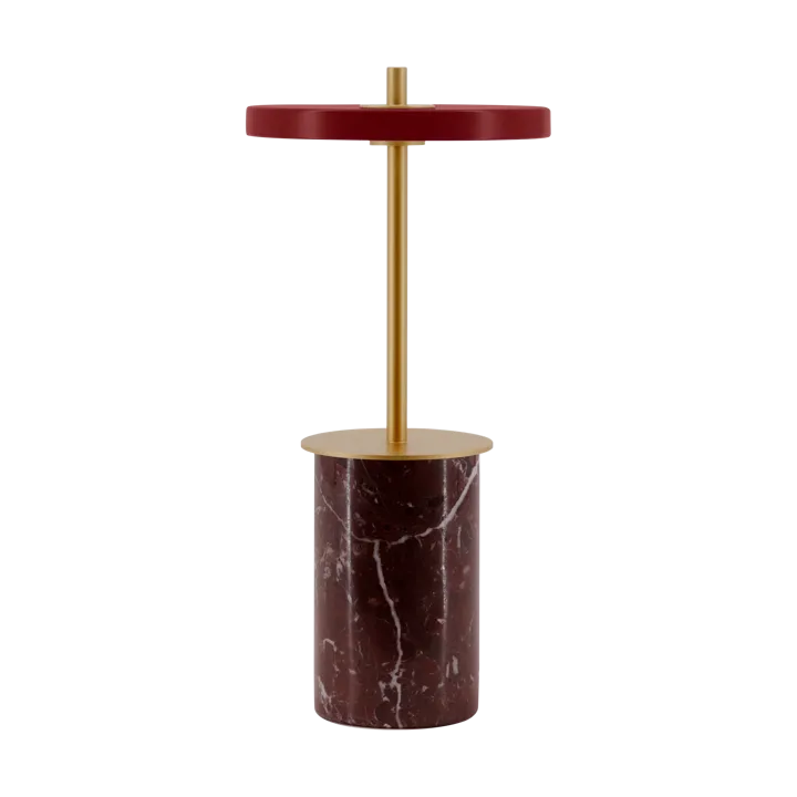 Asteria Move Mini table lamp Ø12x25,5 cm - Red marble - Umage