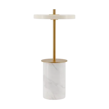 Asteria Move Mini table lamp Ø12x25,5 cm - White marble - Umage
