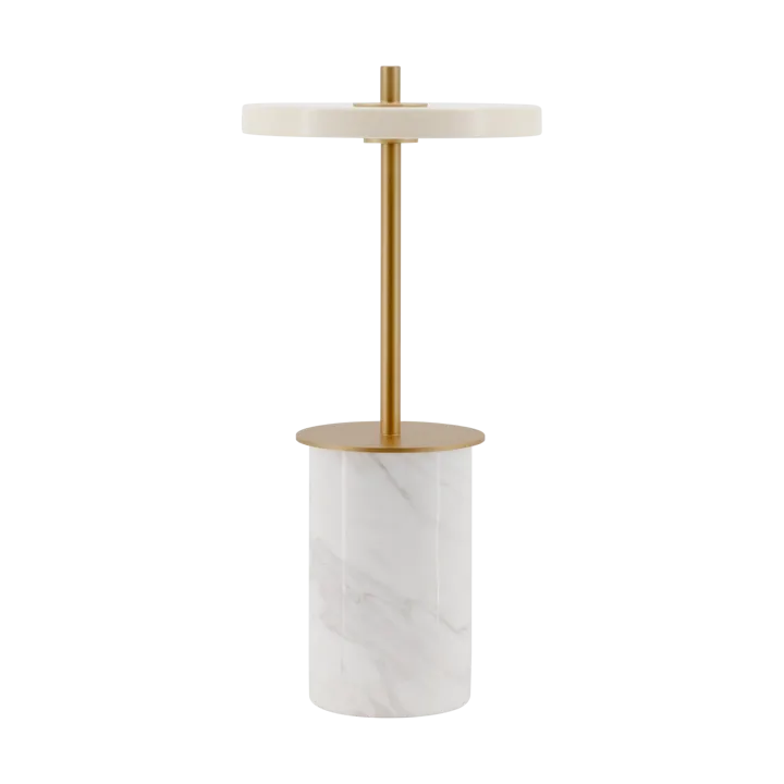 Asteria Move Mini table lamp Ø12x25,5 cm - White marble - Umage