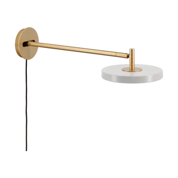 Asteria Wall wall lamp - Long, Nuance mist-brass - Umage