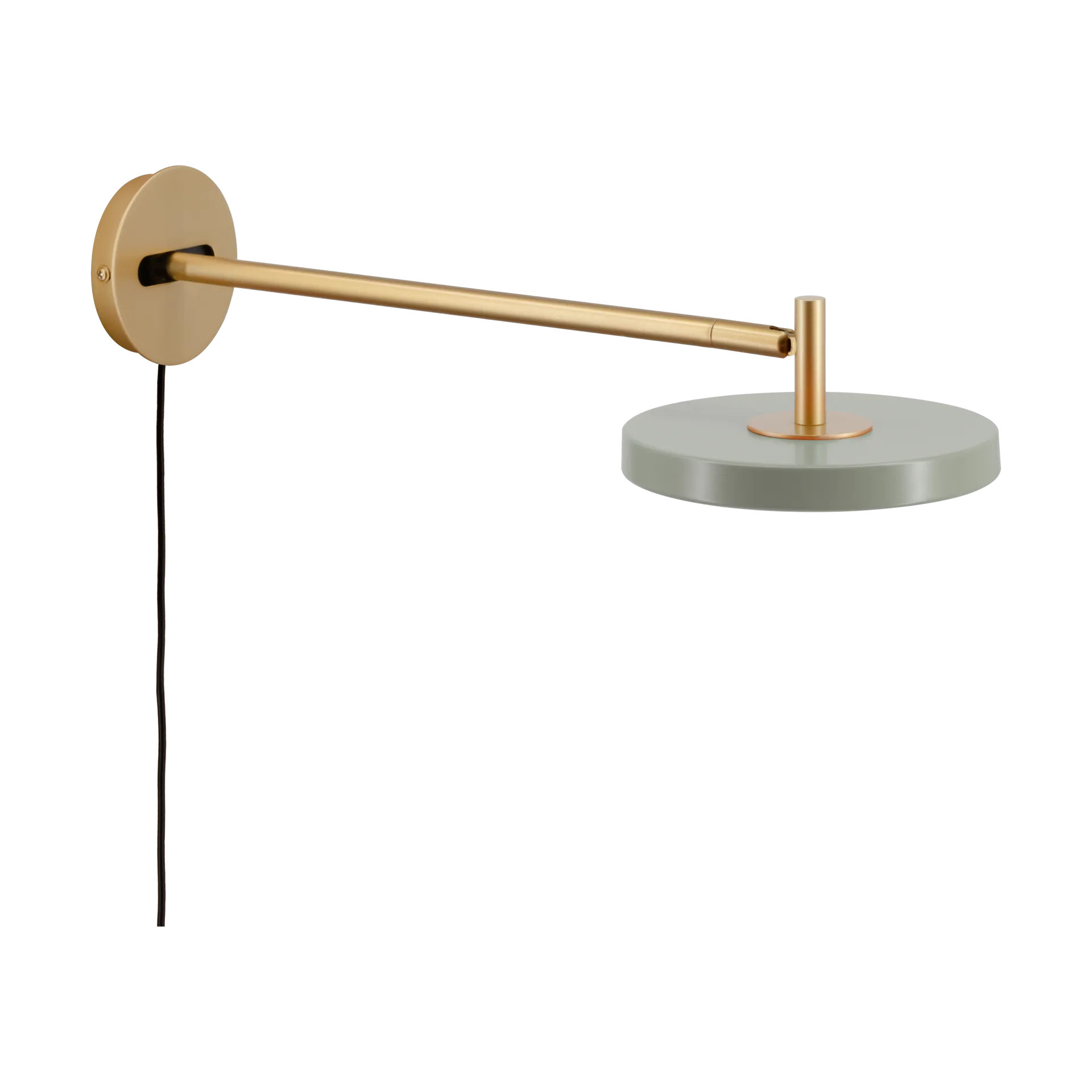 Asteria Wall wall lamp, Long, Nuance olive-brass Umage