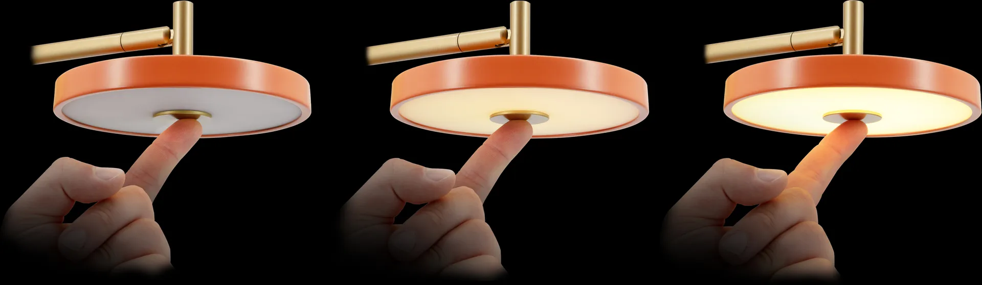 Asteria Wall wall lamp, Long, Nuance rose-brass Umage