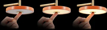 Asteria Wall wall lamp - Short, Black-brass - Umage