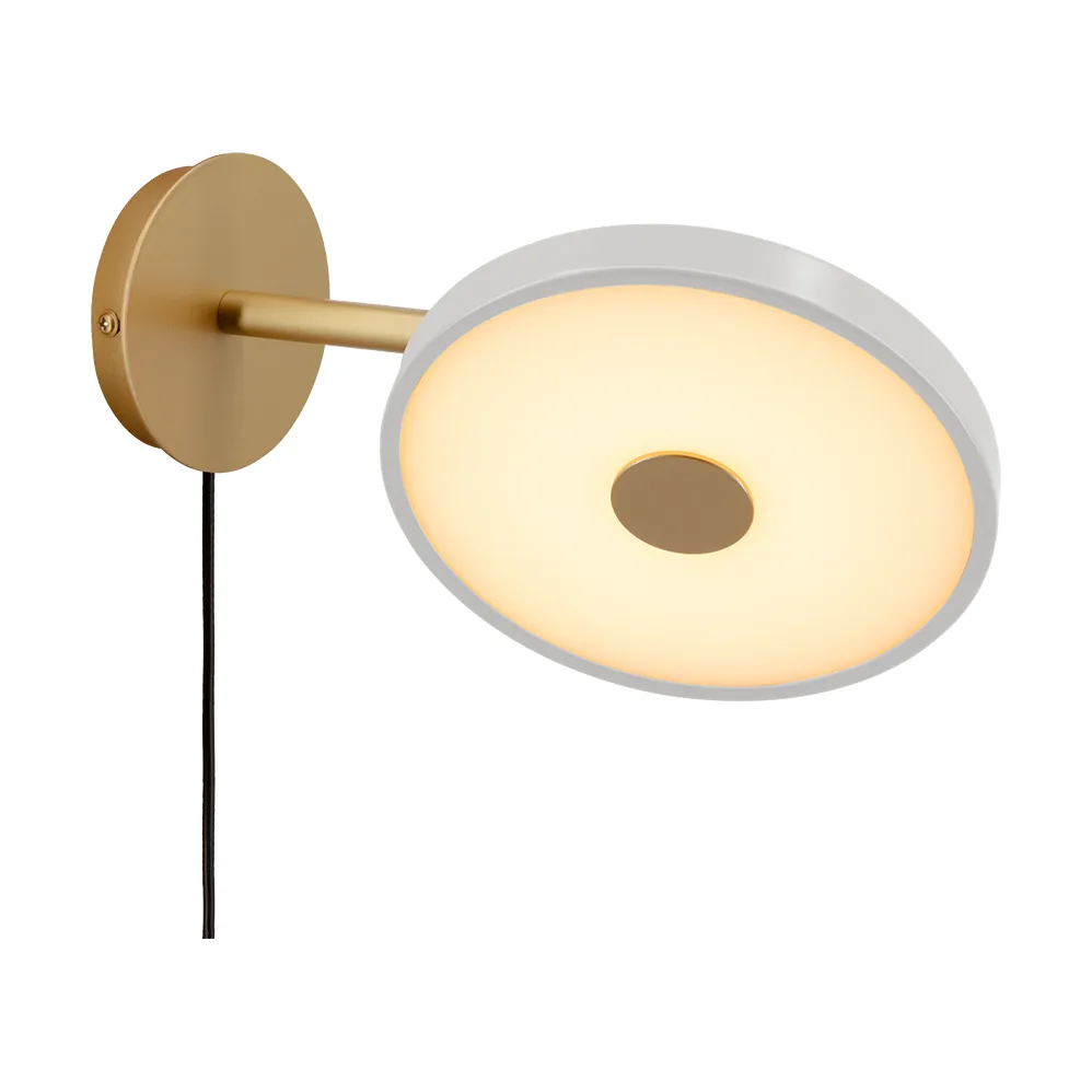 Asteria Wall wall lamp, Short, Nuance mist-brass Umage