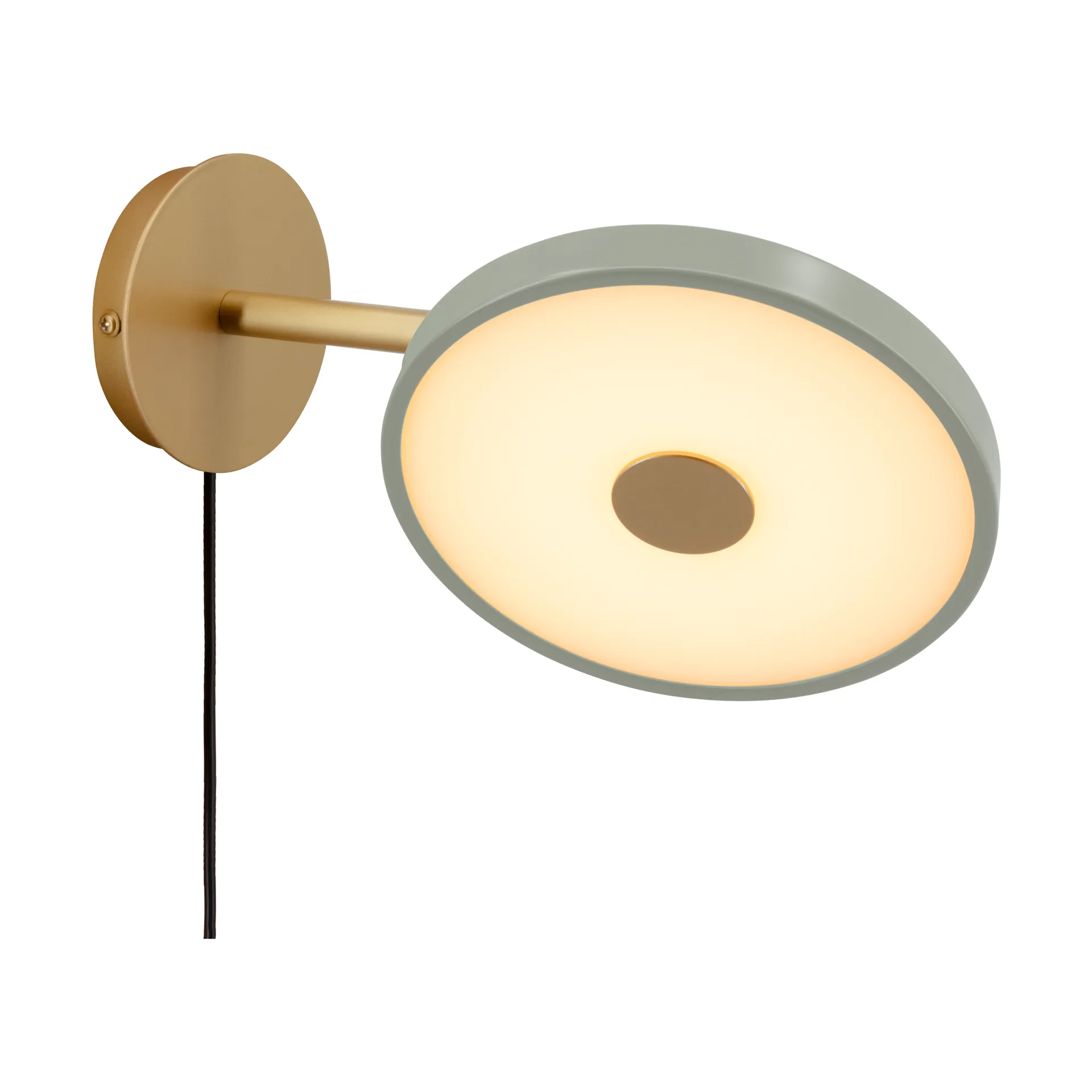 Asteria Wall wall lamp, Short, Nuance olive-brass Umage