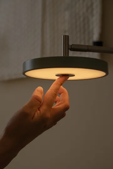 Asteria Wall wall lamp - Short, Nuance olive-chrome - Umage